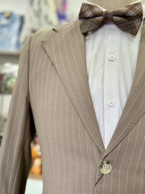 Vest Nâu Tây Kẻ Sọc