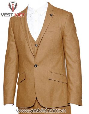 VEST NAM MÀU DA BÒ VIP03