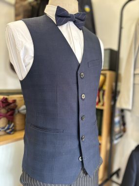 Vest Nam Xanh Navy Caro