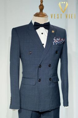 #202083Xcaro6 - Xanh caro 6 nút