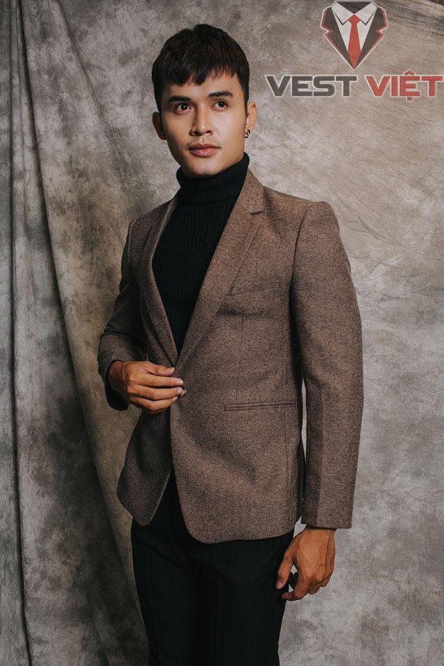 BLAZER NÂU ĐẮP DA